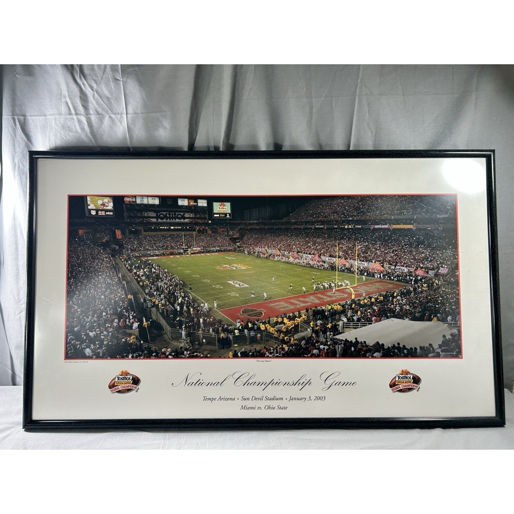 National Championship Game Miami and Ohio State at Sun Devil Stadium Photograph
